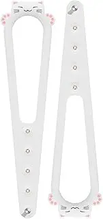 2 PCS Adjustable Pet Door Latch, Room Door Lock to Prevent Dogs from Entering, Easy Installation Cat Door Stopper with Elastic Strap, Allows Cats Free Access, Durable and Damage-Free Design