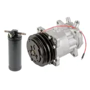 For Ford E-250 E-350 Econoline Club Wagon AC Compressor w/ A/C Drier