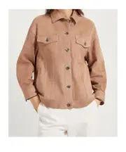 Brunello Cucinelli Shiny Cuff Couture Four-Pocket Jacket IT40,IT44 rust brown