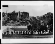 Showing The Manuel Dominguez Adobe In Carson Before And After Rest - Old Photo