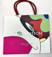 Louis Vuitton Takashi Murakami collaboration shopper Kraft paper bag for women