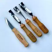 DIY Wooden Spoon carving Kit, Gift for brother, Wood carving tools, Bowl toolkit