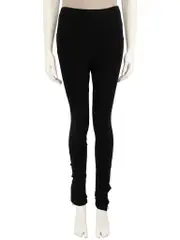 Black Zippered Leg Leggings