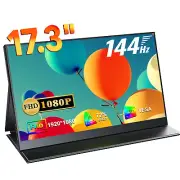 Portable Monitor 17.3" 144Hz Gaming Monitor FreeSync 1920x1080 Laptop Monitor