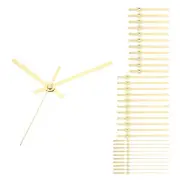 Clock Hands Kit, 12 Set Aluminum Wall Clock Hands Parts Replacement , Gold, A14