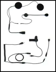 IMC MOTORCOM HS-130 - OPEN FACE/MODULAR STYLE HELMET HEADSET FOR TWO-WAY RADIOS