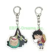 Set of 2 OP Anime Acrylic Keychain Monkey D. Luffy, Roronoa Zoro v2