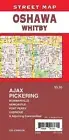 Street Map of Oshawa, Whitby, Ajax, Pickering, Ontario, Canada, by GMJ Maps