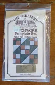 The Quiltery Acrylic Template Set "Jacob's Ladder" 12" Square Block 10104A