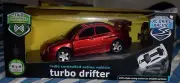RADIO REMOTE CONTROLLED TURBO DRIFTER, RED, NEW, CAR DRIFT RACING, BATTERY OP