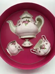 Royal Albert New Country Roses Teapot, Sugar and Creamer NEW