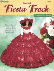 Fiesta Frock Crochet Mexican Gala Barbie Fashion Doll Hat Dress Festive Spanish
