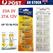 Up to 50 PCS OZ 12V 27A/23A A27 MN27 Alkaline Battery for Remote & Alarm