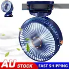USB Rechargeable Mini Cooling Fan Clip on Desk Baby Stroller Portable 5 Speed AU