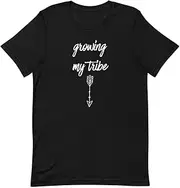 [Teegarb Letter Blanket] Growing My Tribe Future Mom Baby Bump Shirt Unisex t-Shirt