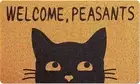 Welcome Doormat Cat Rug Front Door Funny Rug for Home Indoor Outdoor Holiday