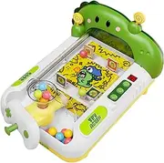 Pinball Machine Toy - Desktop Arcade Machine with Music & Light - Interactive Toys, Educational Game Machines with Horse/Dinosaur Theme for Kids
