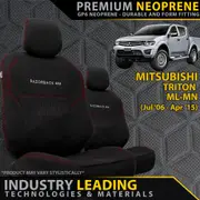 Mitsubishi Triton MN/ML - GP6 Premium Neoprene 2x Front Seat Covers (Made to Order)