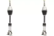 Front PAIR TrakMotive CV Axle Shaft for 1990-1991 Ford Aerostar (35003)