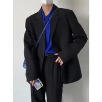 在飛比找ETMall東森購物網優惠-春秋韓風男士寬松版時髦西裝外套