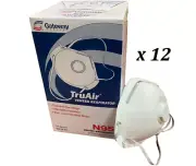 TruAir Vented / Valved N95 Particulate Respirator (120 Masks per Case) w/Valve