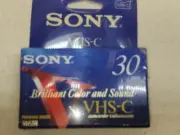 Sony VHS-C Premium 30 Minute Tapes New Sealed Premium Grade