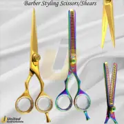 Professional Hairdressing Sharp Razor Shears Gold Hair Cutting Thinning Scissors
