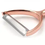 Chef Select Super-Sharp Y-shaped Vegetable Peeler, Copper-plated, Hole for hang