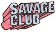 [Pinstant] Savage Club Biker Military Soldier Tactical Tough Badass 100% Morale Motorcycle Veteran 2.9" Iron On Patch for Clothing