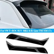 Car Rear Window Side Splitter Trunk Diffuser Canards Spoiler ABS For Volkswagen