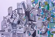 500cm X 700cm - Hand Drawn Canvas Artwork