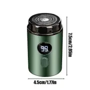 Electric Mini Razor Rechargeable Full Body Wash Travel Car Portable Men's Razor Painless Cordless Trimmer Knive Face Beard Razor green