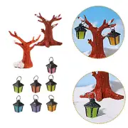 Mini Scenery Trees Miniature Model Fairy Door Garden Decor Diorama