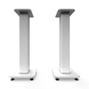 Kanto SX26W 26" Tall Fillable Speaker Stands with Isolation Feet - Pair, White