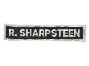 NEW PATCH MILITARY NAME R. SHARPSTEEN Embroidered Green White Trim Sew Or Iron
