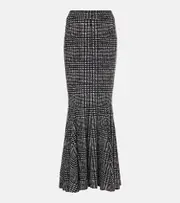 [Norma Kamali] Norma Kamali Plaid maxi skirt AU 16 green