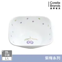 在飛比找PChome24h購物優惠-【美國康寧 CORELLE】紫梅方形23oz中碗