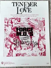 1986 TENDER LOVE Sheet Music FORCE M.D.'s in KRUSH GROOVE Film by Harris, Lewis