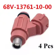 4 Pcs Fuel Injector 68V-13761-10-00 For Yamaha Outboards 2011-2014 115HP F115JA，