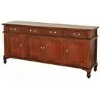 STEWART SOLID MAHOGANY BUFFET SIDEBOARD 4 DRAWERS/ 4 DOORS MAHOGANY COLOUR