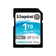 Kingston SDXC Card 1TB Max 170MB/s Class10 UHS-I U3 V30 4K Canvas Go! Plus SDG3/