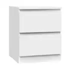 Artiss Bedside Table 2 Drawers Cabinet Nightstand Lamp Side Unit PEPE White New