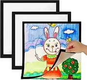 2/3/5 D-iamond Painting Frames, Magnetic Diamond Art Frames for 30x30cm D-iamond Painting Canvas, Square Magnetic Diamond Art Picture Frames, Kids Art Photo Picture Frame for Wall Window Home Decor