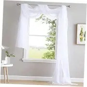 Sheer Canopy Bed Curtains Panels 26 - Home Decoration Sheer Voile 1 White