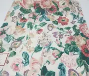 Waverly Rendezvous Peach Roses Collection Cotton Chintz Fabric Material Flowers