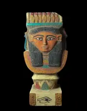 Goddess Hathor Altar made in Egypt with God Seth and Horus Engraved on it