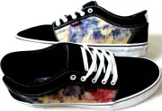 Vans Men's Skate Chukka Low Tie Dye Terry Black Multi Skate shoes Size 13 NIB