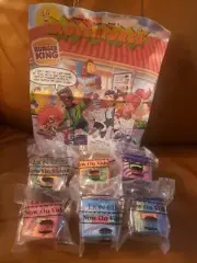 1995 Burger King Disney Lion King Finger Puppets & Magazine set of 6 MIP