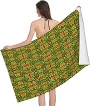 VPPUR Frog Print Camping Bath Towel 52 x 32 in Soft Highly Absorbent Quick Dry Towels for Bathroom