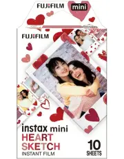 [Fujifilm] Instax Mini Heart Sketch Film 10 Pack 85423